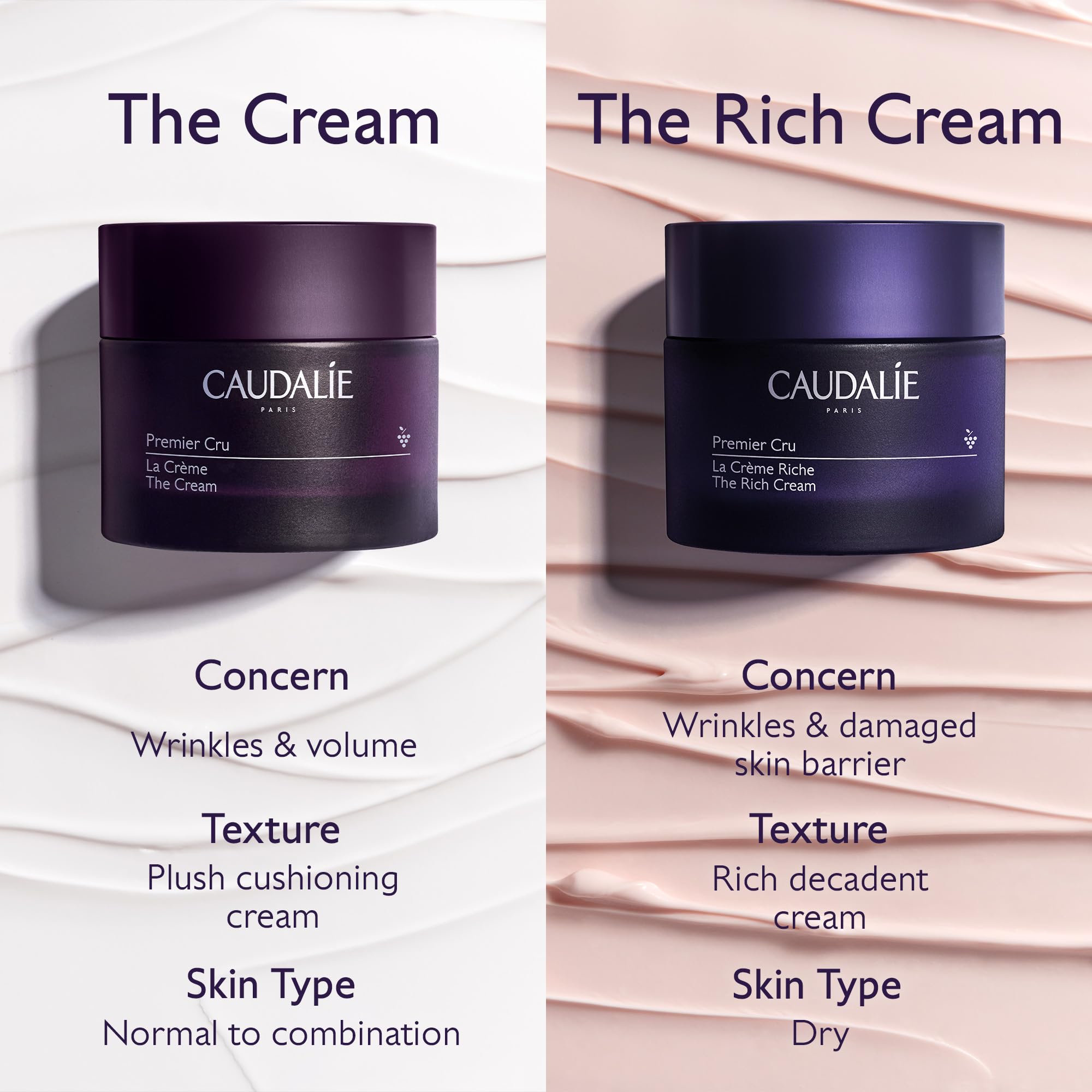 Caudalie Premier Cru The Rich Cream | Refillable Rich Moisturizer 50 mL