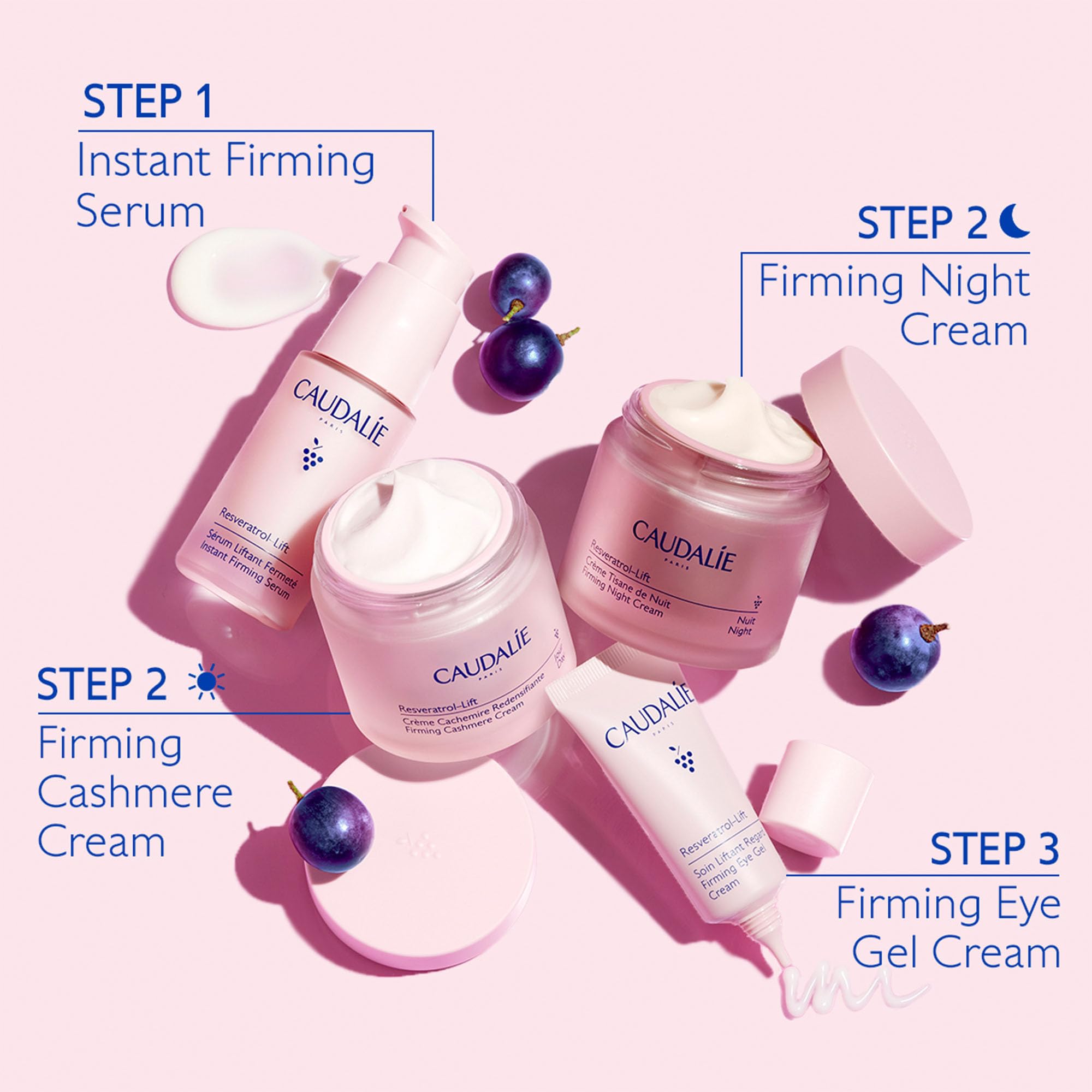 Caudalie Resveratrol-Lift Firming Cashmere Cream – Retinol Alternative, 50 mL (Refillable Jar)