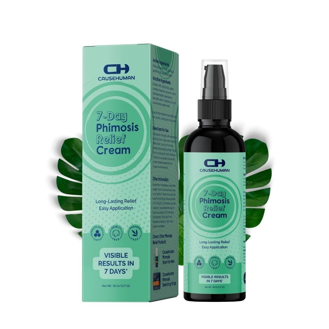 Cause Human 7-Day Phimosis Cream – Steroid-Free Relief at Home (90 g)