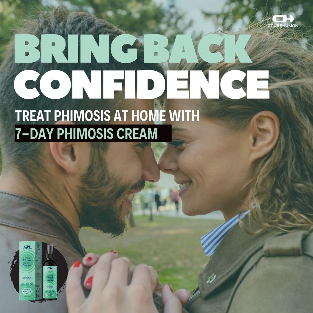 Cause Human 7-Day Phimosis Cream – Steroid-Free Relief at Home (90 g)