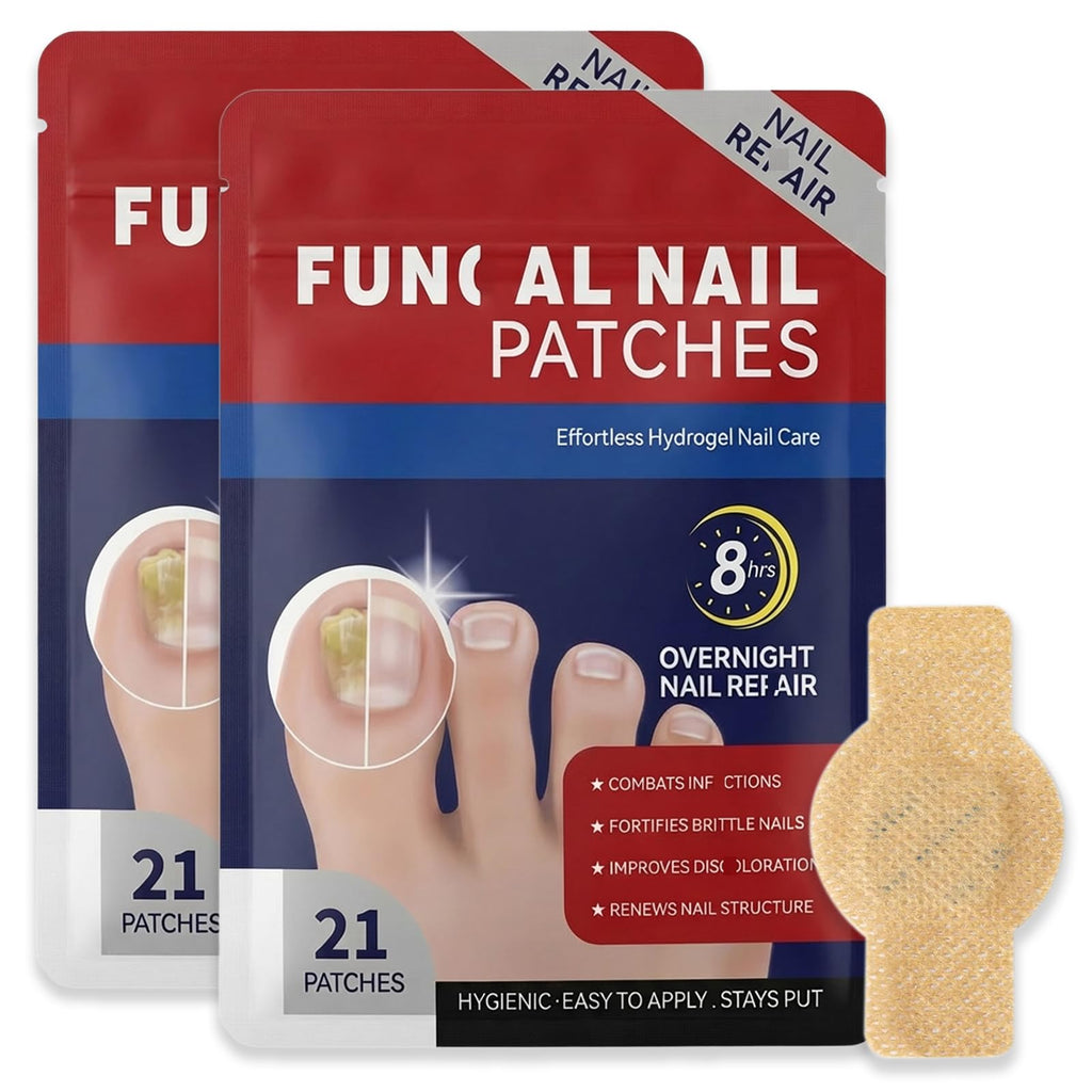 CauseYouLove Nail Patches for Toenails - 2-Pack, 8-Hour Overnight Care, 42 Count
