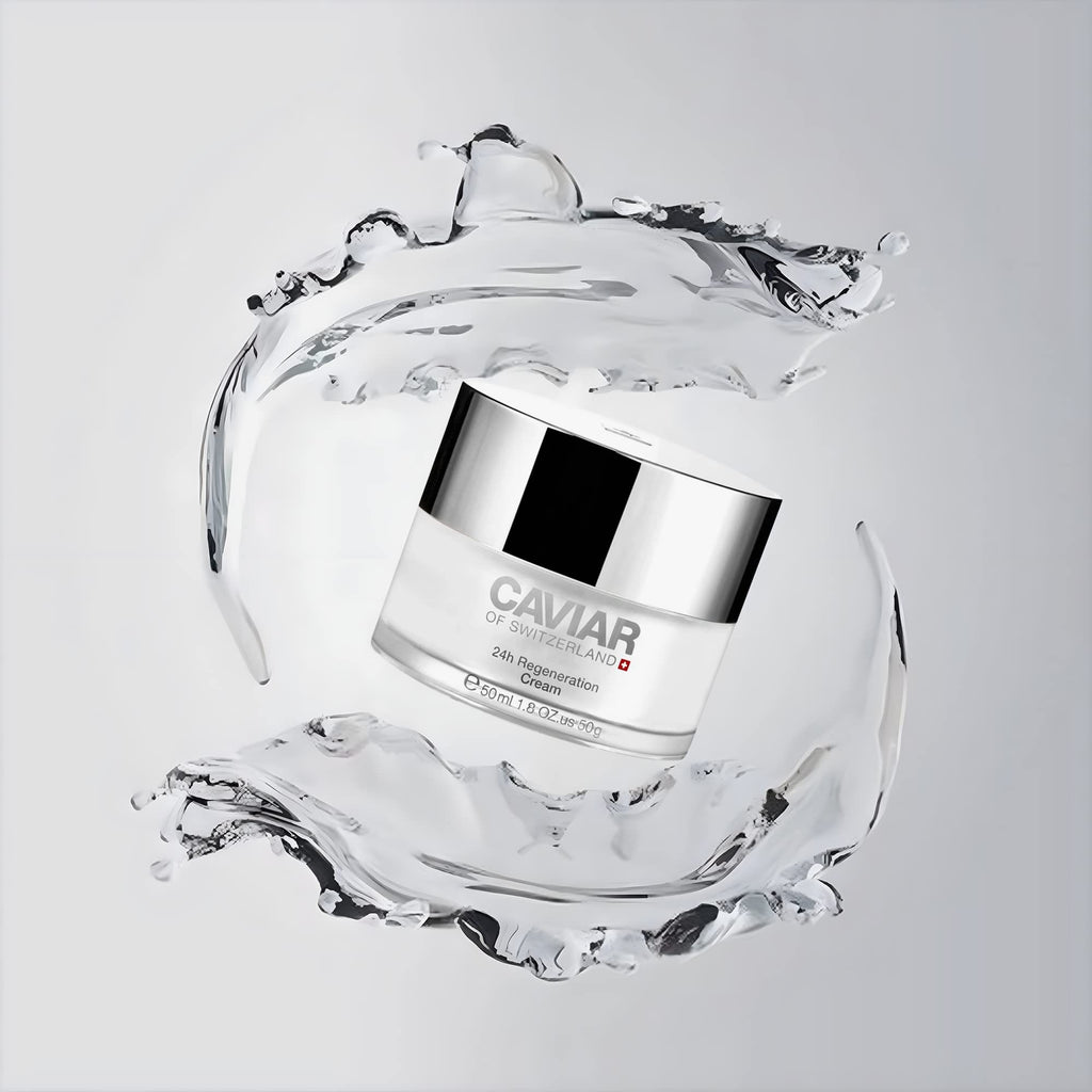 Caviar Face Moisturizer Regenerate Cream – Anti-Aging with Hyaluronic Acid & Resveratrol | 1.6 oz | Caviar of Switzerland