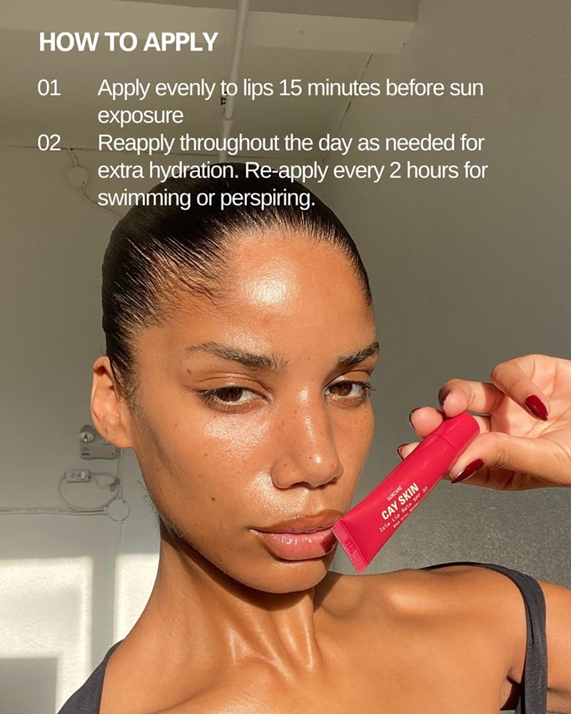 Cay Skin Isle Lip Balm SPF 30 – High Shine Hydrating Sheer Gloss in Vanilla Brown Sugar (Coral, 0.35 oz)