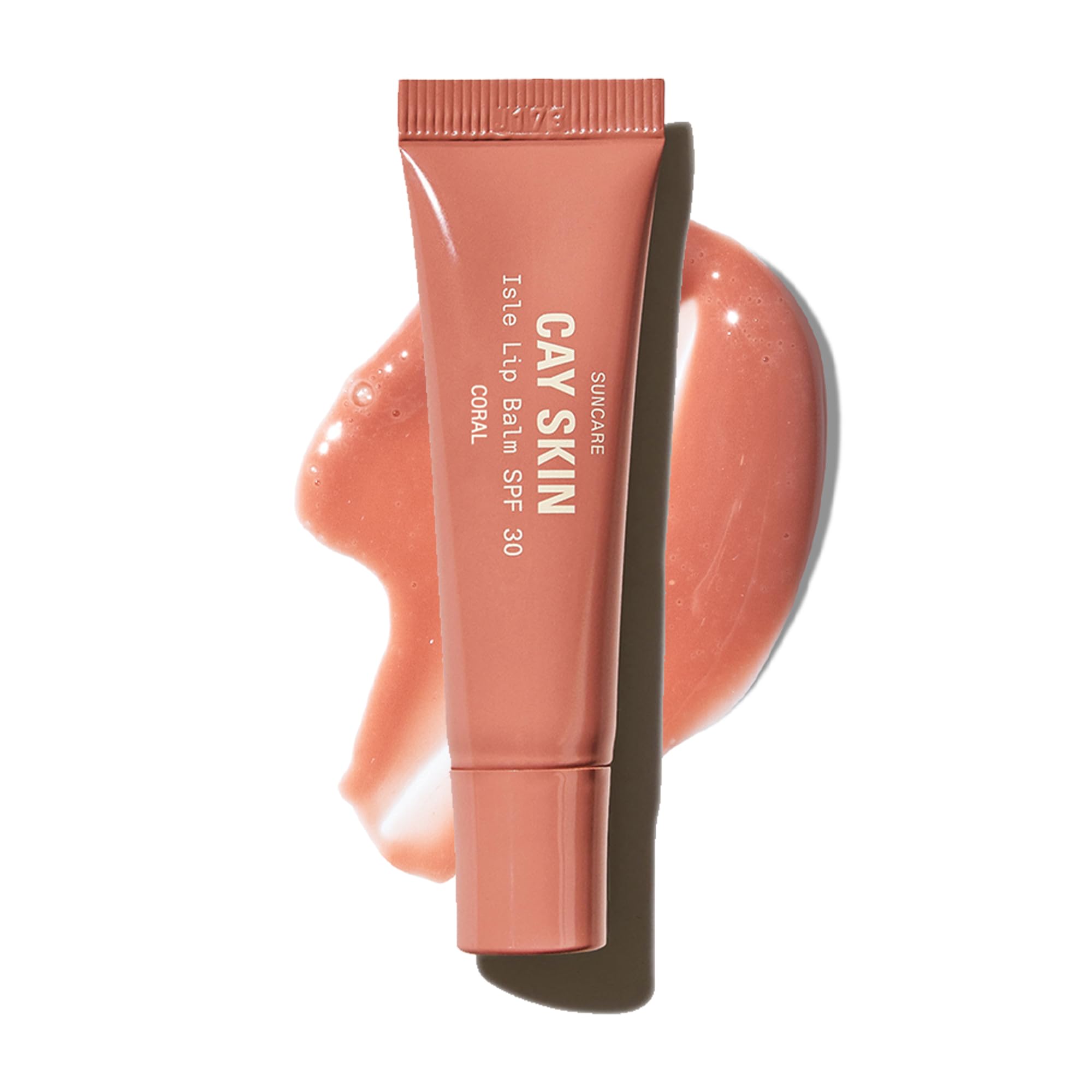 Cay Skin Isle Lip Balm SPF 30 – High Shine Hydrating Sheer Gloss in Vanilla Brown Sugar (Coral, 0.35 oz)