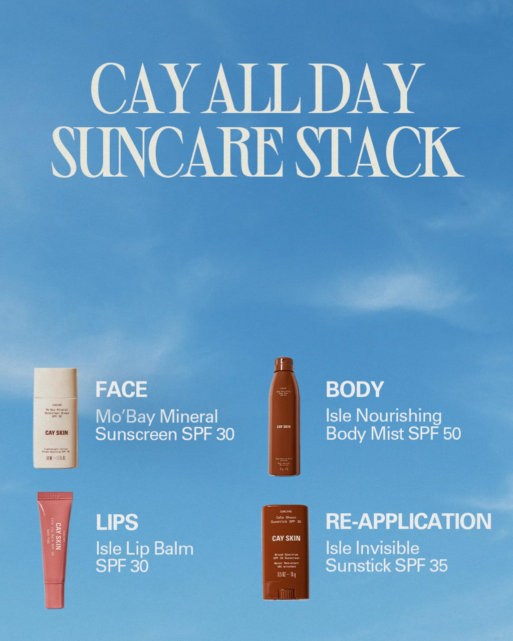 Cay Skin Mo'Bay Mineral Sunscreen Drops SPF 30 – Mineral SPF Face Sunscreen & Makeup Primer with Sea Moss