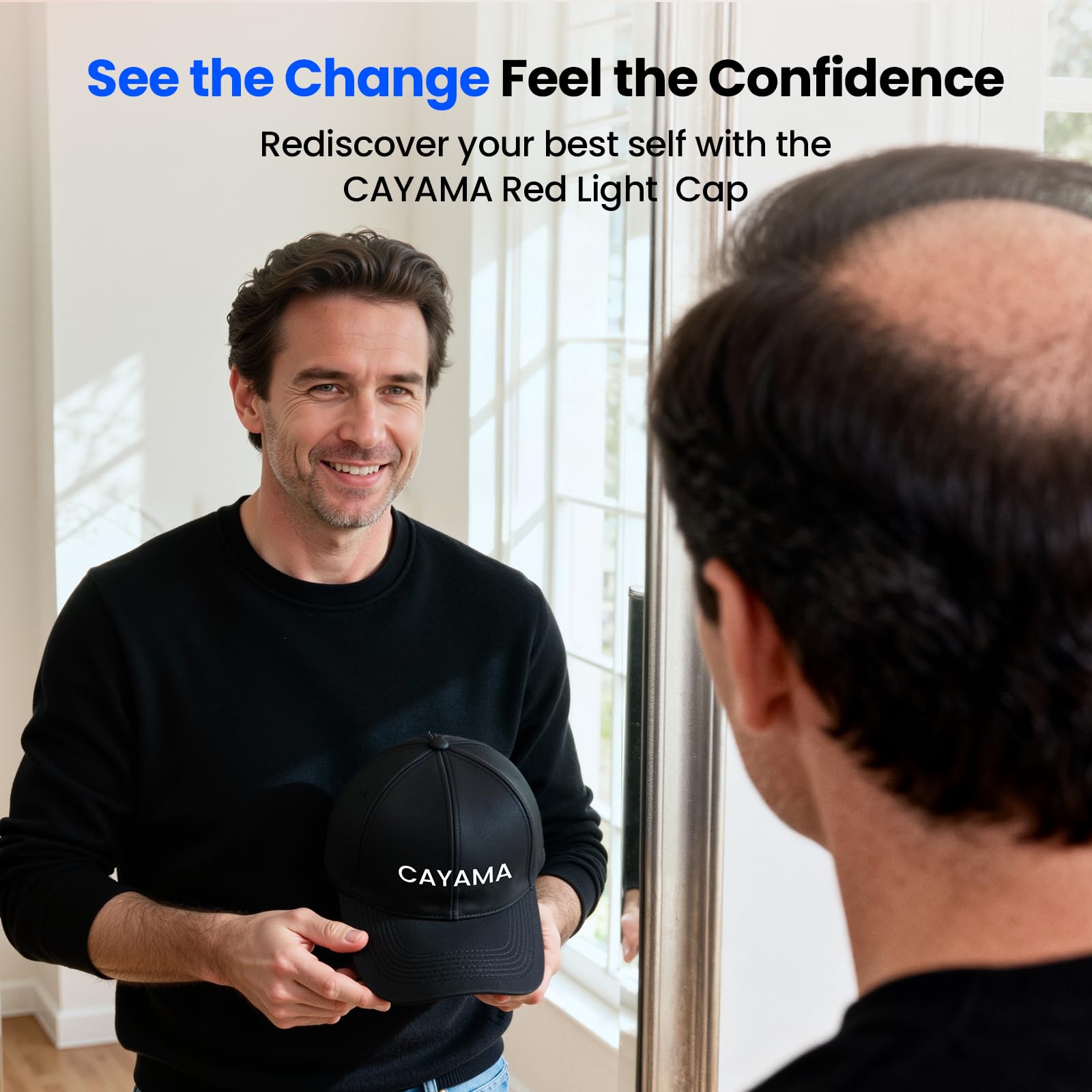 CAYAMA Red Light Hair Growth Cap – Cordless & Adjustable At-Home Therapy