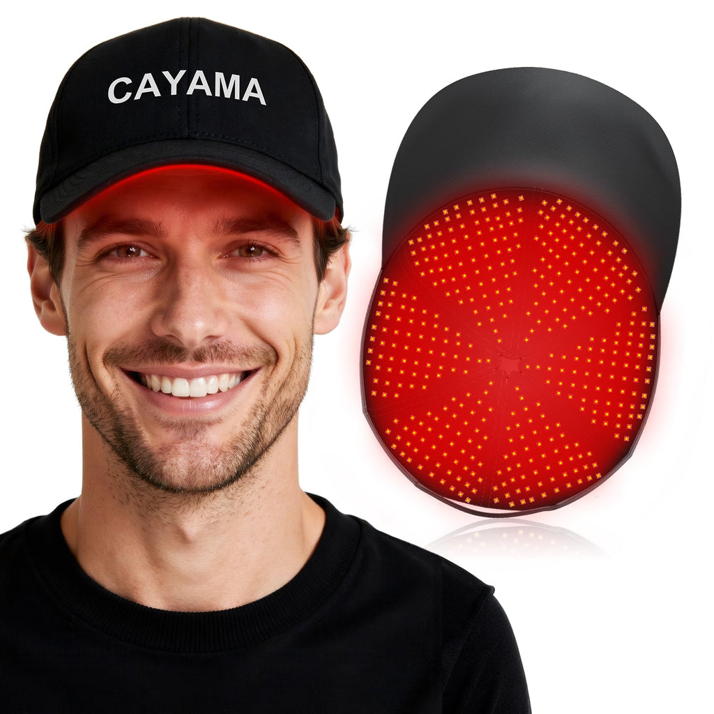 CAYAMA Red Light Hair Growth Cap – Cordless & Adjustable At-Home Therapy