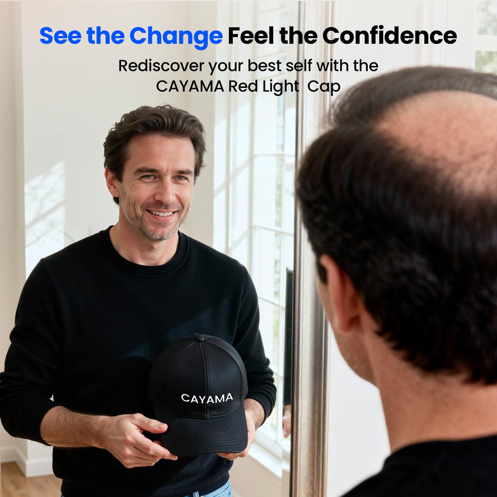 CAYAMA Red Light Hair Growth Cap – Cordless At-Home Hair Therapy for Men & Women