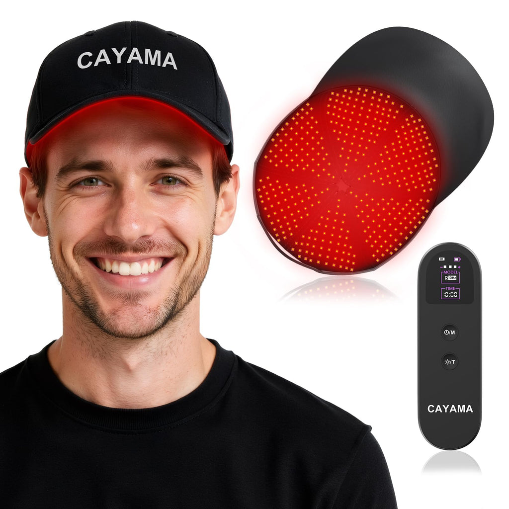 CAYAMA Red Light Hair Growth Cap – Cordless At-Home Hair Therapy for Men & Women