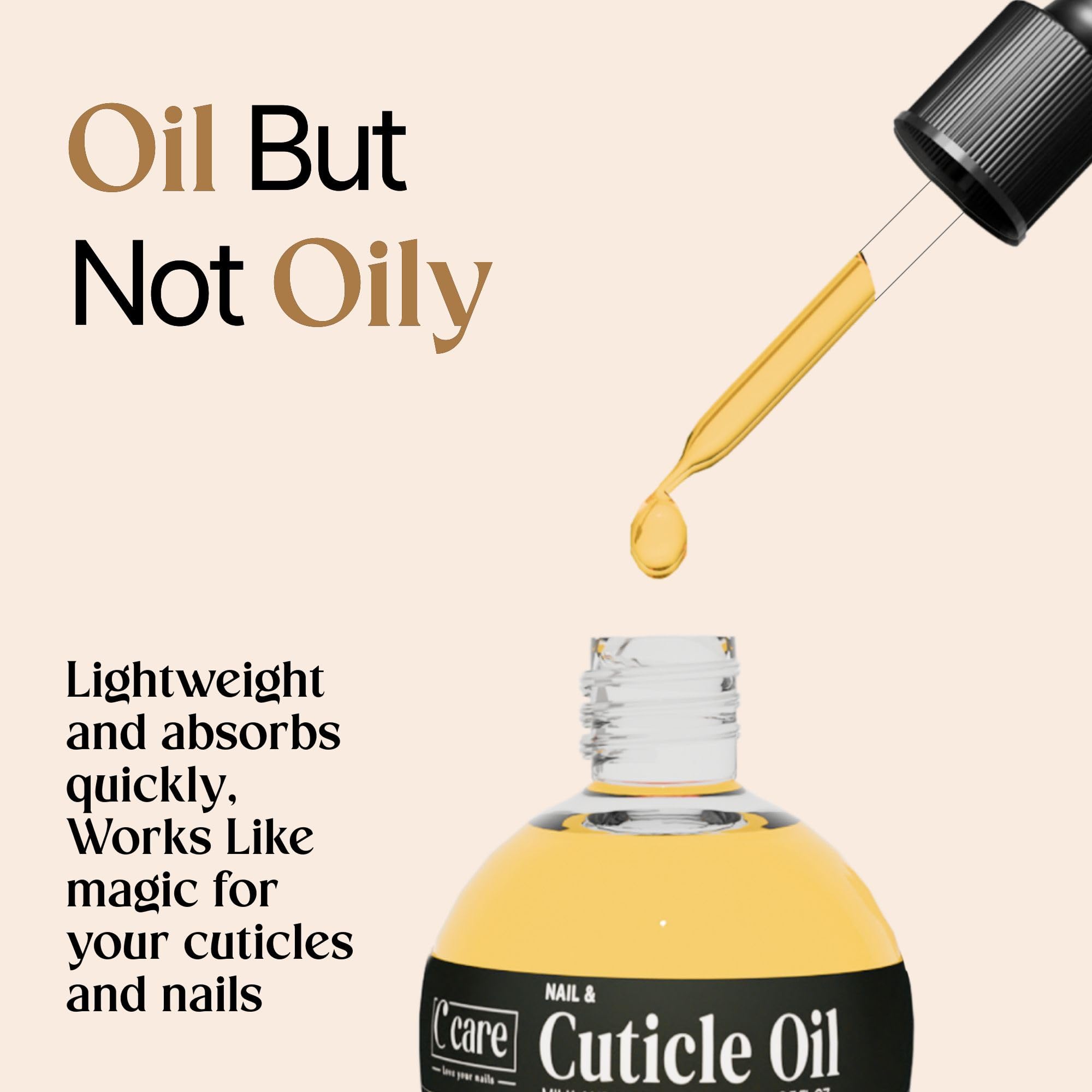 C CARE Cuticle Oil for Nails – Milk & Honey Overnight Nourishment