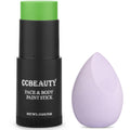 CCbeauty Light Green Witch Face Paint Stick – Non-Toxic SFX Makeup for Halloween & Cosplay