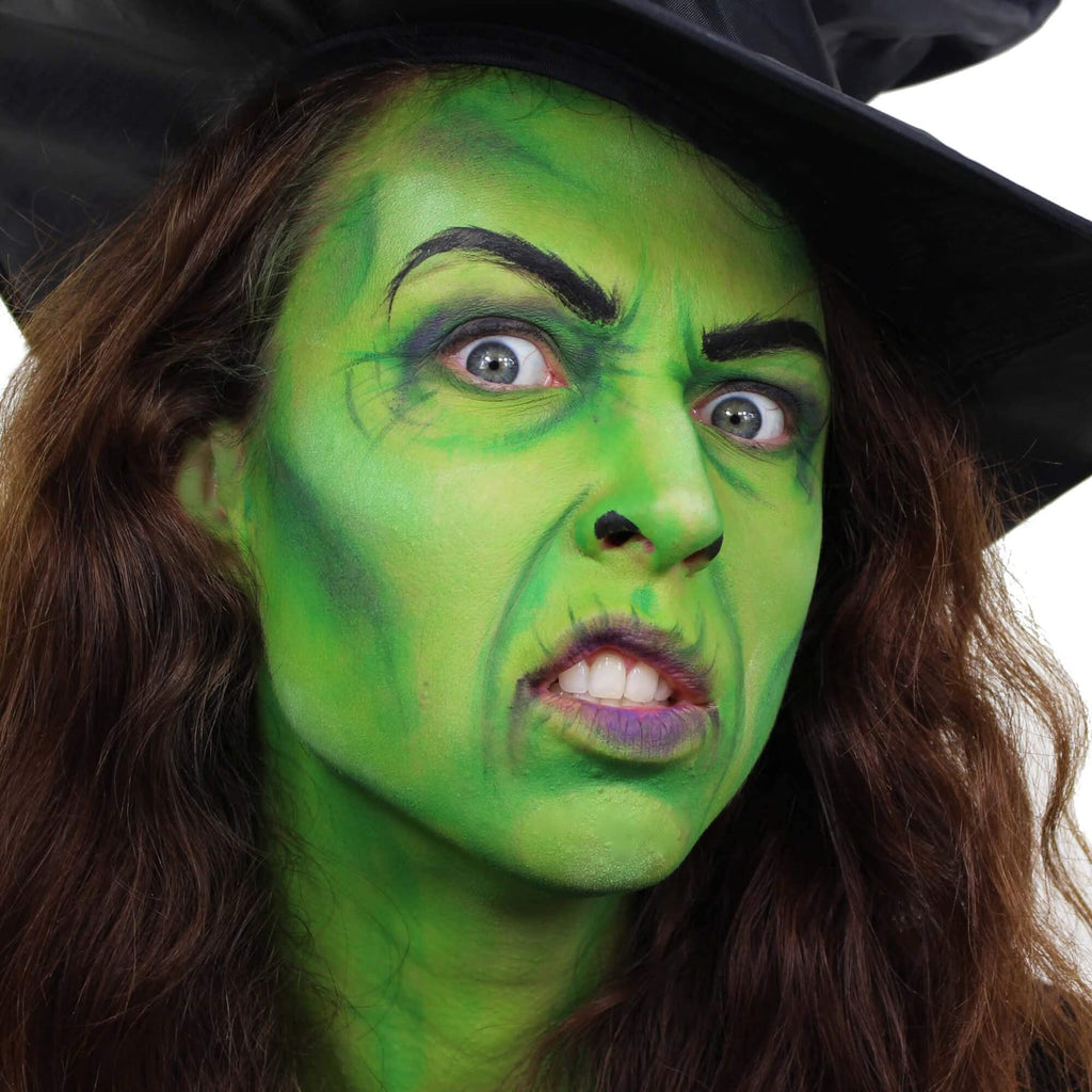 CCbeauty Light Green Witch Face Paint Stick – Non-Toxic SFX Makeup for Halloween & Cosplay