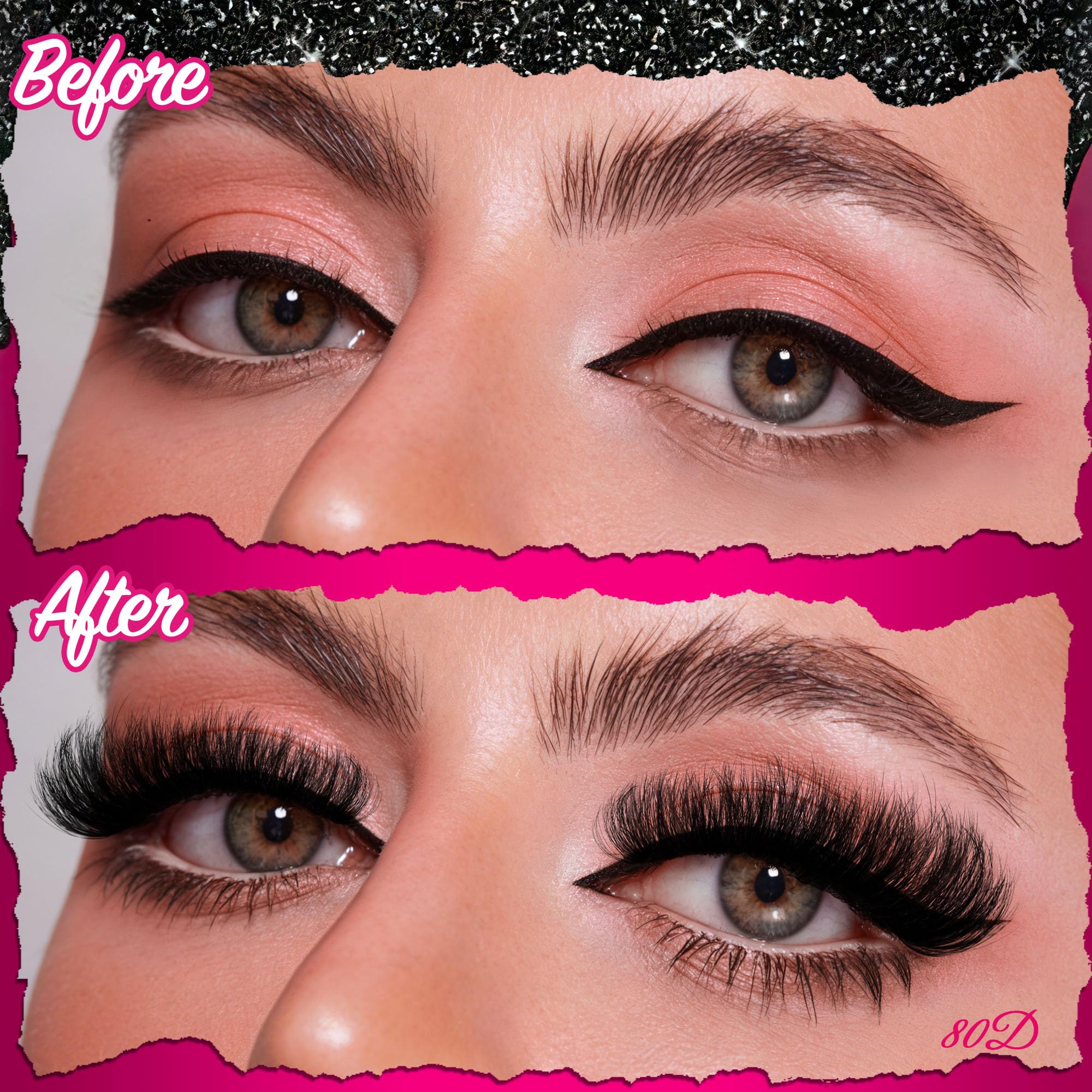 CCODDY Fluffy Lash Clusters Kit — 640 Pcs, 11-18mm, D Curl Lash Extensions