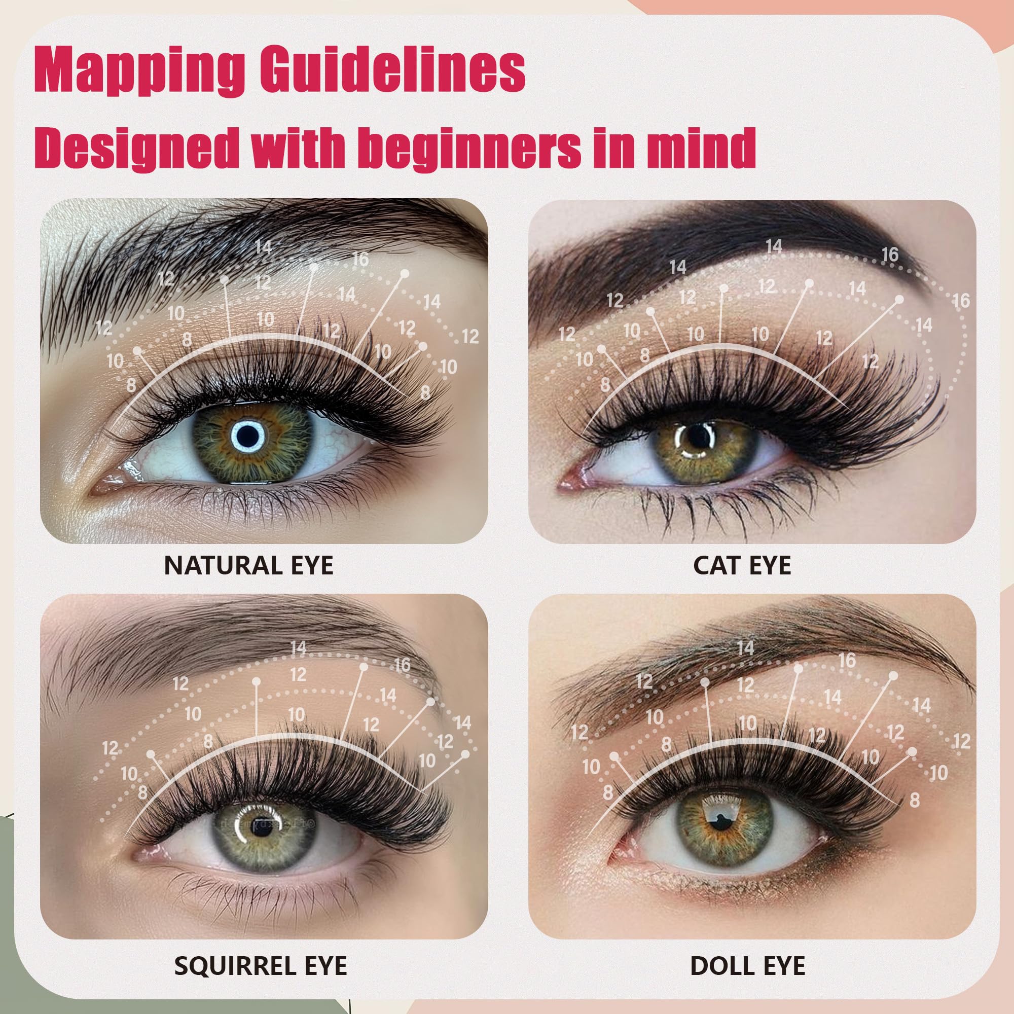 CCODDY Lash Clusters Kit — 600 Pcs Wispy Lashes 10D-60D, D Curl, Bond & Seal for DIY Home Lashes