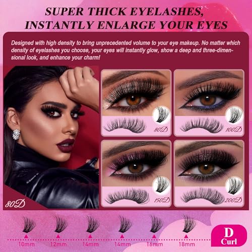 CCODDY Bombshell X Lash Clusters Kit – 5D Mink, 480Pcs, Glue & Tools