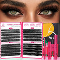 CCODDY Bombshell X Lash Clusters Kit – 5D Mink, 480Pcs, Glue & Tools