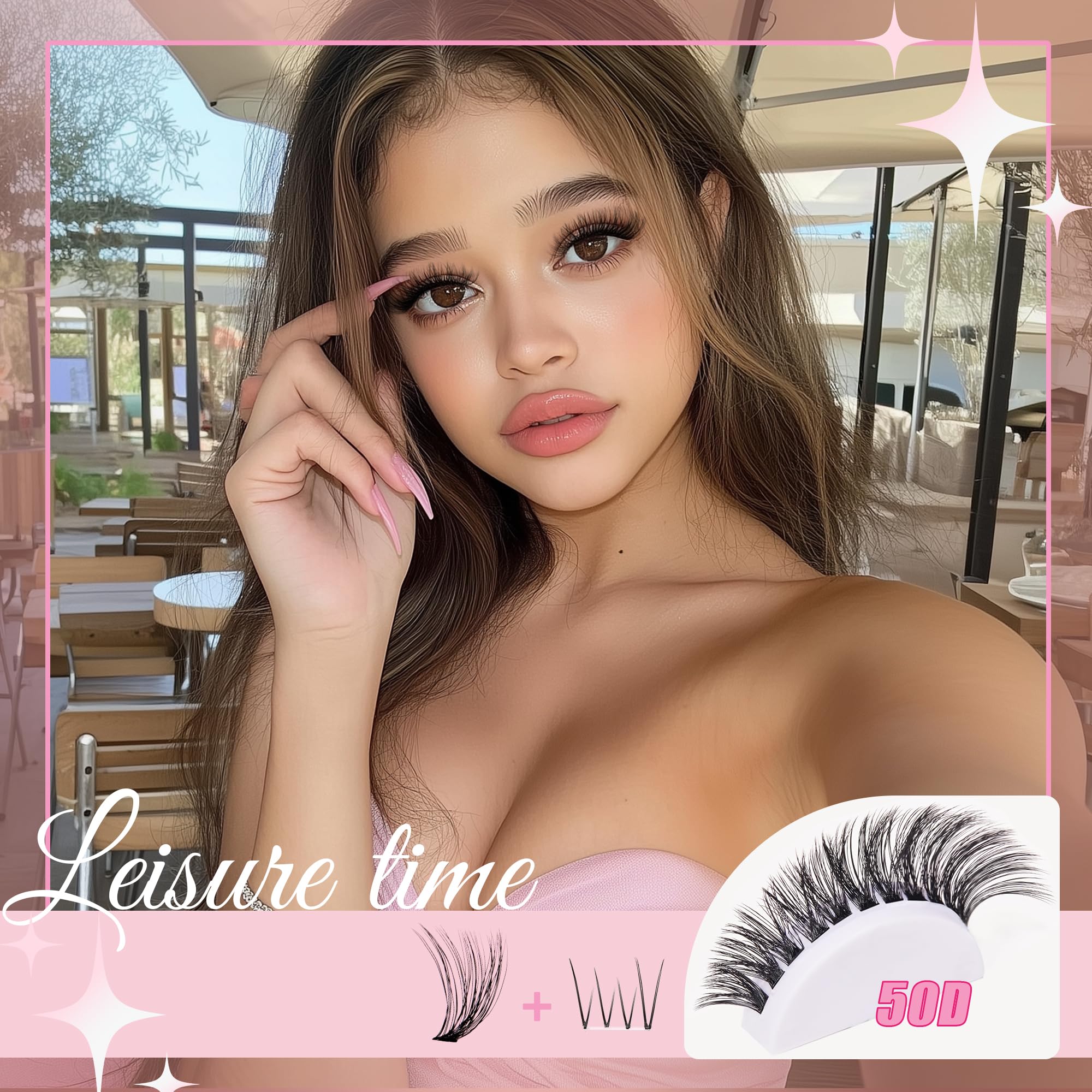 CCODDY Lash Clusters 9-16mm + 5-7mm Bottom Lashes DIY Kit | D Curl 30D-60D