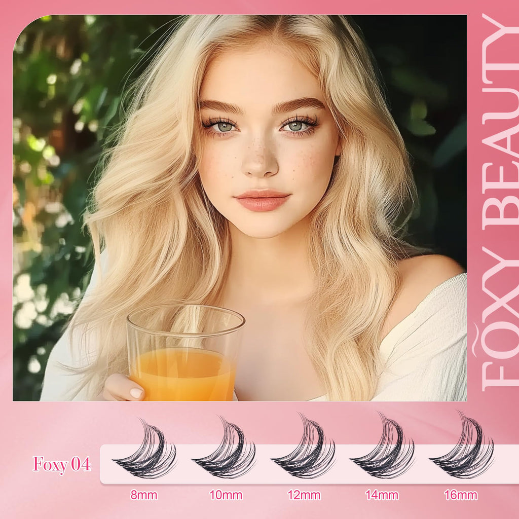 CCODDY Lash Clusters Kit – 360 Pcs Wide-Band Lashes (8–16mm) DIY at Home