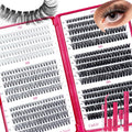CCODDY Lash Clusters Kit — 600 Pcs Wispy Lashes 10D-60D, D Curl, Bond & Seal for DIY Home Lashes