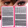 CCODDY Lash Clusters Kit 536PCS – Wispy Natural D-Curl Lashes for DIY At-Home Extensions