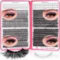 CCODDY Lash Clusters 9-16mm + 5-7mm Bottom Lashes DIY Kit | D Curl 30D-60D