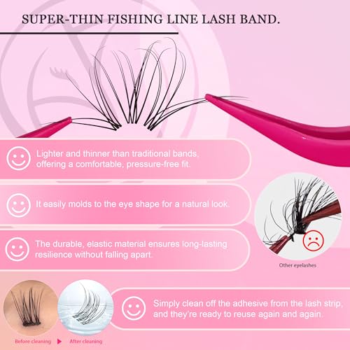 CCODDY Nova Lash Clusters Kit 360 Pcs – Natural Look, 8-16mm DIY Lash Extensions