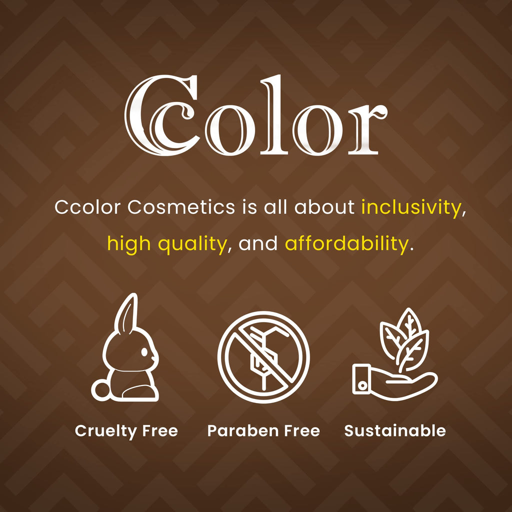 Ccolor Cosmetics - Matte Natural 9-Color Eyeshadow Palette | Neutral Matte Finish, Long-Wearing Pigment