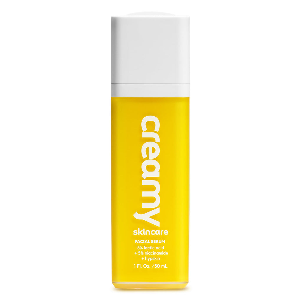 Creamy Skincare Hydrating 5% Serum with 5% Lactic Acid & 5% Niacinamide – Hypskin, For Dry and Dull Skin, 1 fl oz