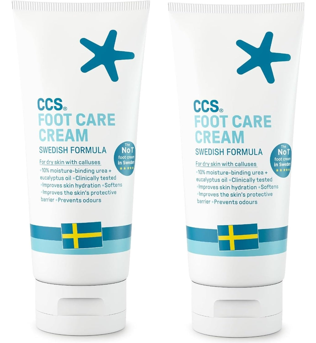 CCS Footcare Cream 175ml – Pack of 2 | Hydrating Foot Care for Dry Skin