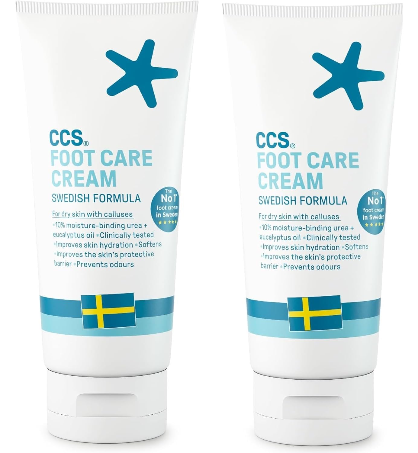 CCS Footcare Cream 175ml – Pack of 2 | Hydrating Foot Care for Dry Skin