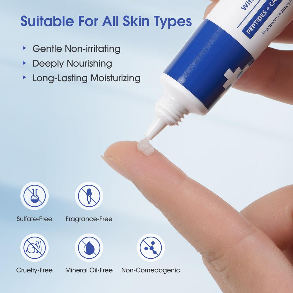 ceedoo Eye Cream for Wrinkles & Fine Lines | Ceramides, Peptides & Caffeine