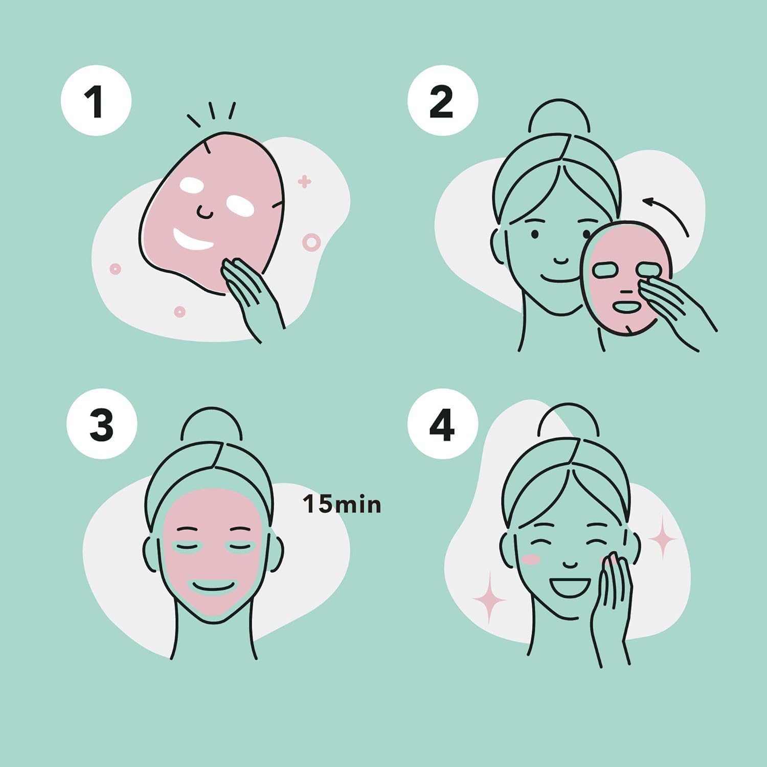Celavi Essence Facial Sheet Mask Variety Set – 36 Sheets, 3 Packs | Authentic Korean Skincare