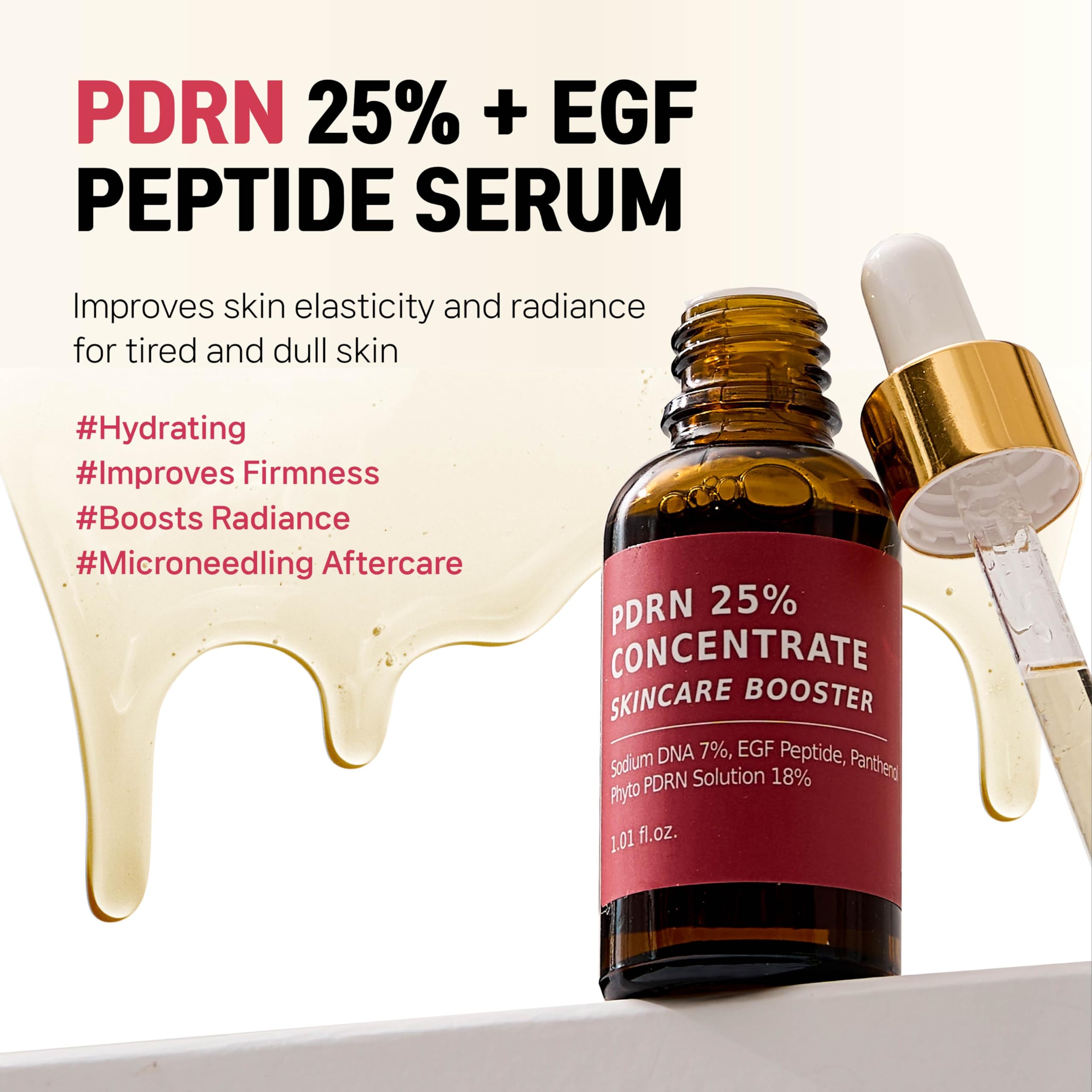 CELDYQUE Salmon DNA PDRN 250k ppm Booster - Microneedling Serum with EGF & Panthenol (1 fl oz)