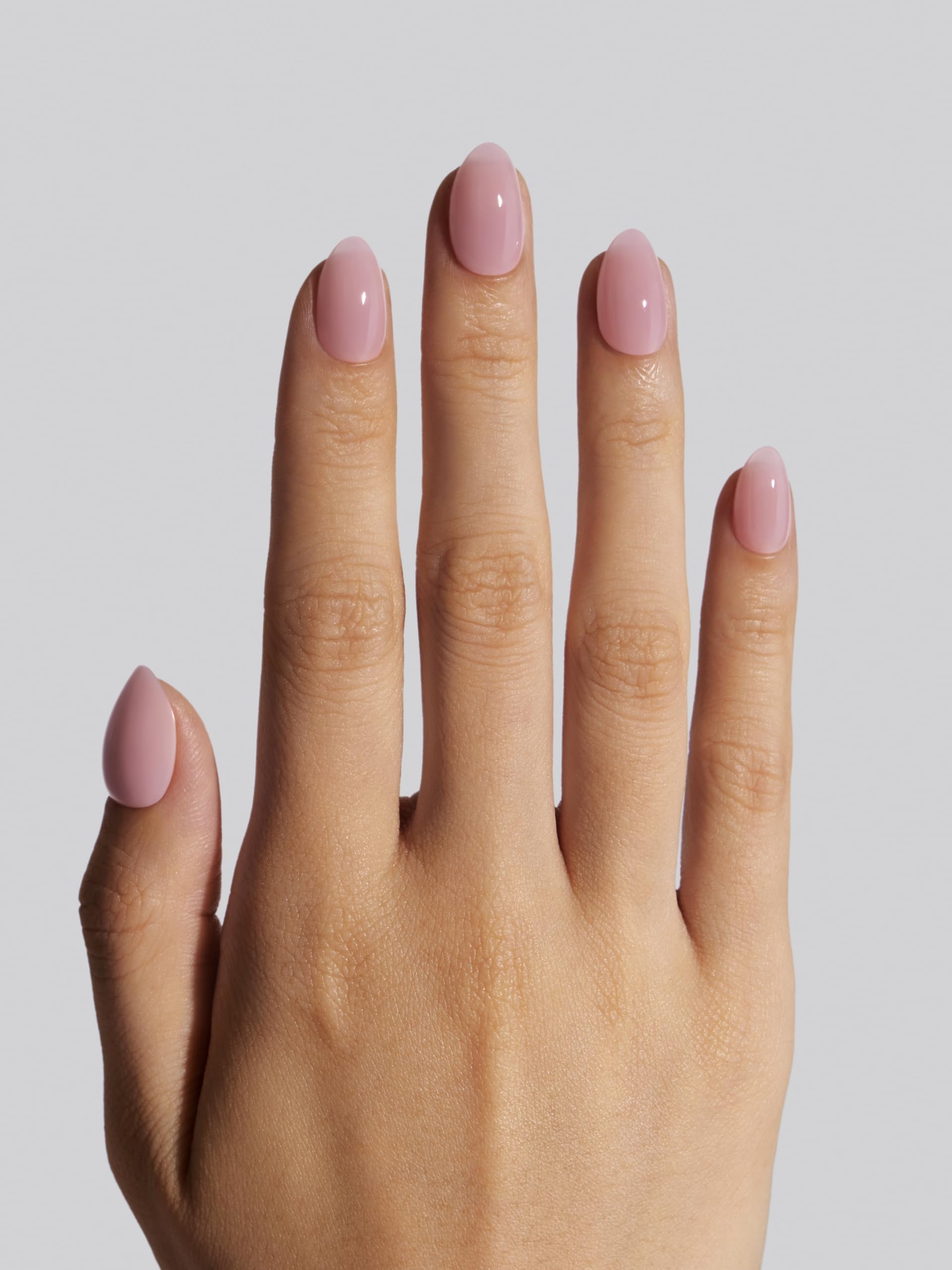 Celebritips Salon U-ltimate Misty Rose Nails – Extra Short Almond, Reusable Kit