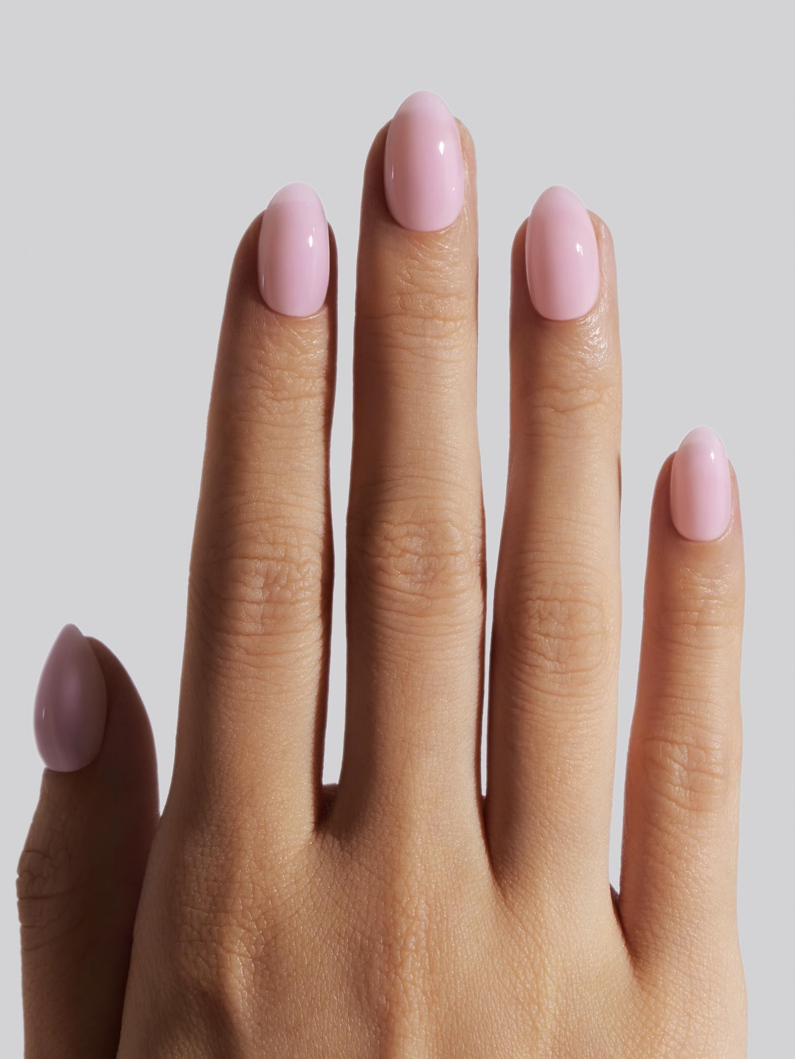 Celebritips Salon U-ltimate Press On Nails – Lavender Water, Extra Short Almond, 32 Nails Kit