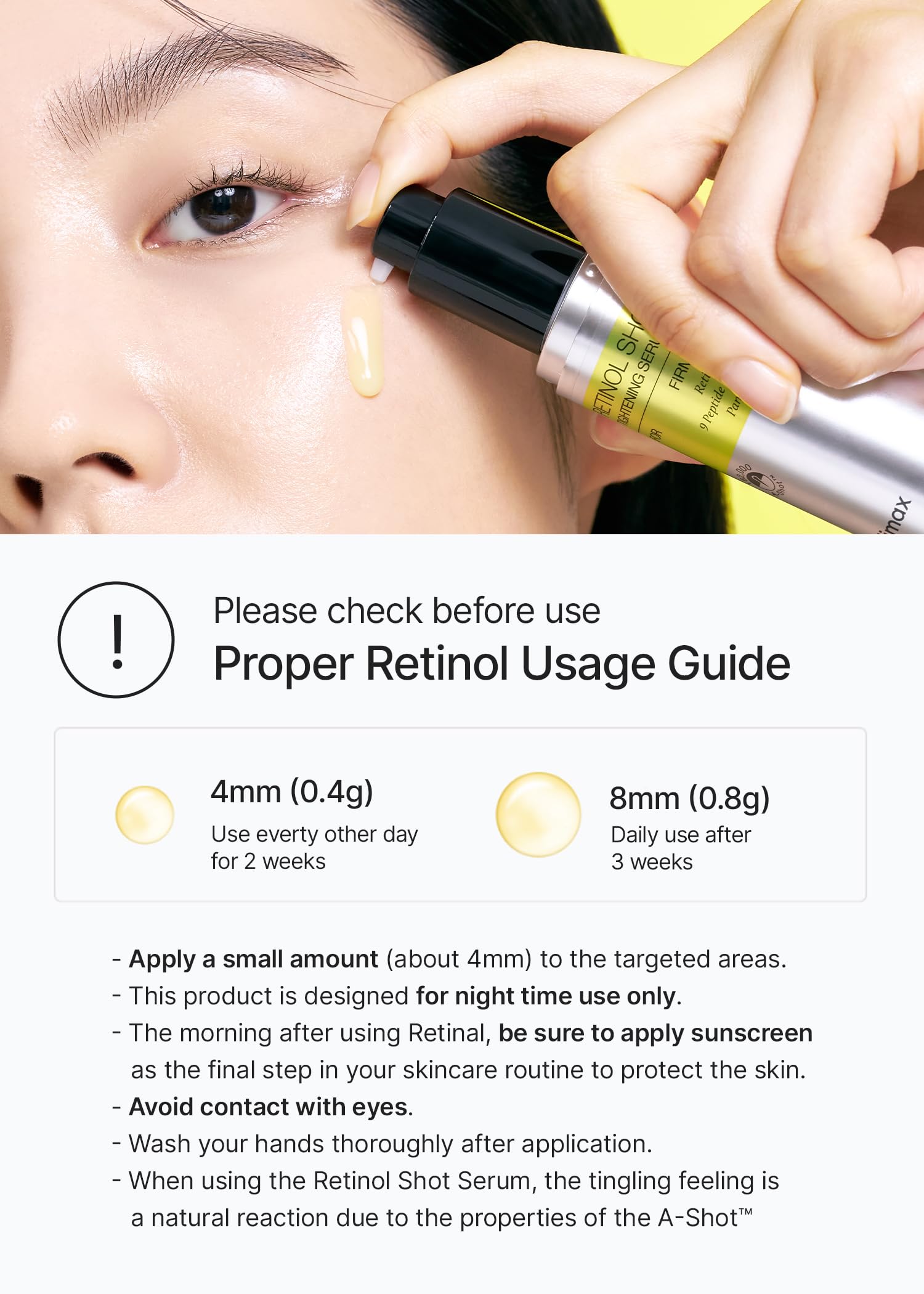 Celimax The Vita A Retinol Shot Tightening Serum | Pure Vitamin A Retinol, Peptide, Pore Minimizer