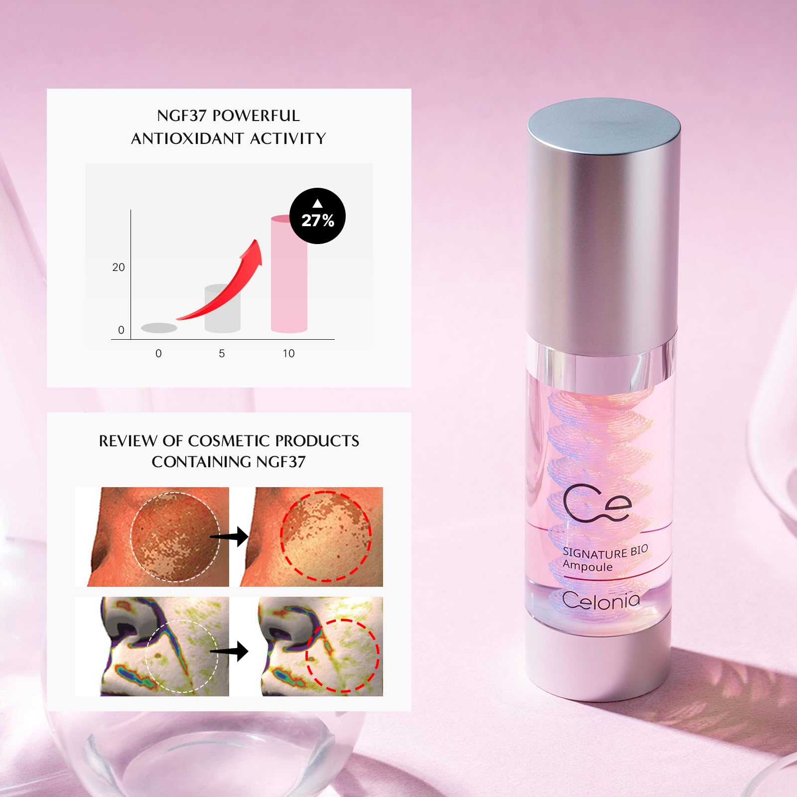 CELINO CELONIA Signature Bio Ampoule – Stem Cell Face Serum for Anti-Aging & Radiance | 35ml