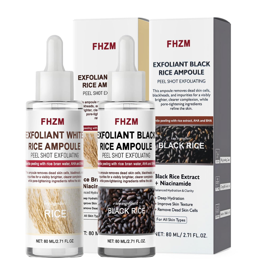 CellJuvMax 2PCS Rice Exfoliating Ampoule Set – Dual Brightening & Hydration