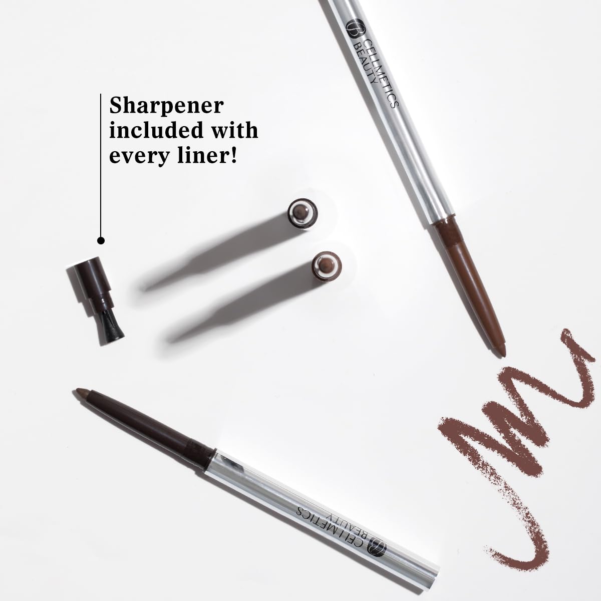 CELLMETICS Beauty Long-Wear Cream Eyeliner - Cold Brown (2) - Water-Resistant and Smudge-Proof