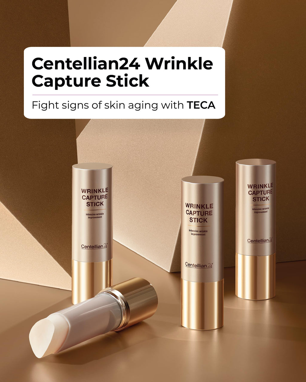 CENTELLIAN 24 Madeca Wrinkle Capture Stick – 0.4oz Triangular Balm for Wrinkles