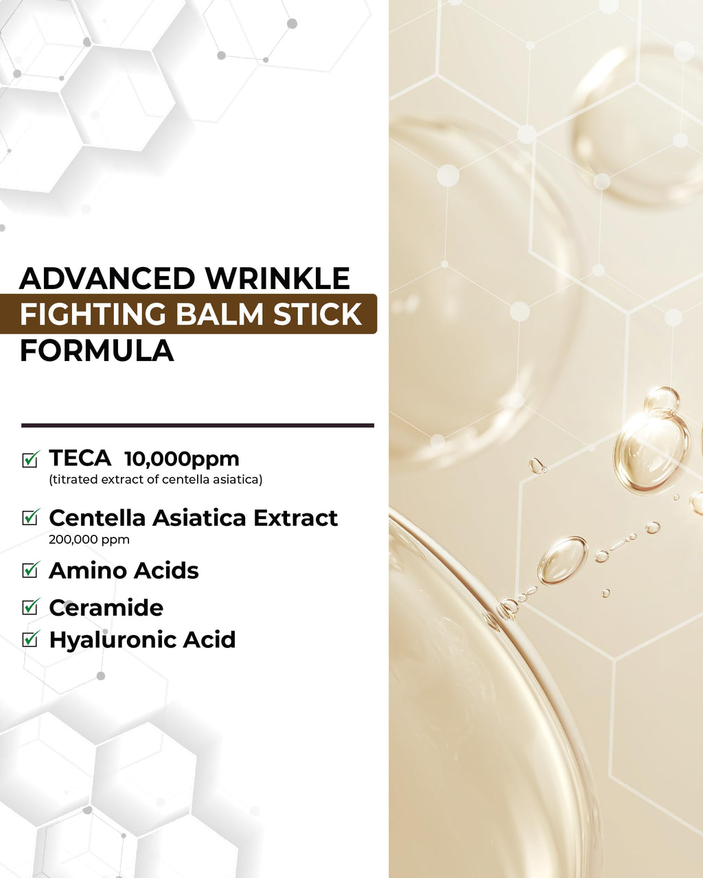 CENTELLIAN 24 Madeca Wrinkle Capture Stick – 0.4oz Triangular Balm for Wrinkles