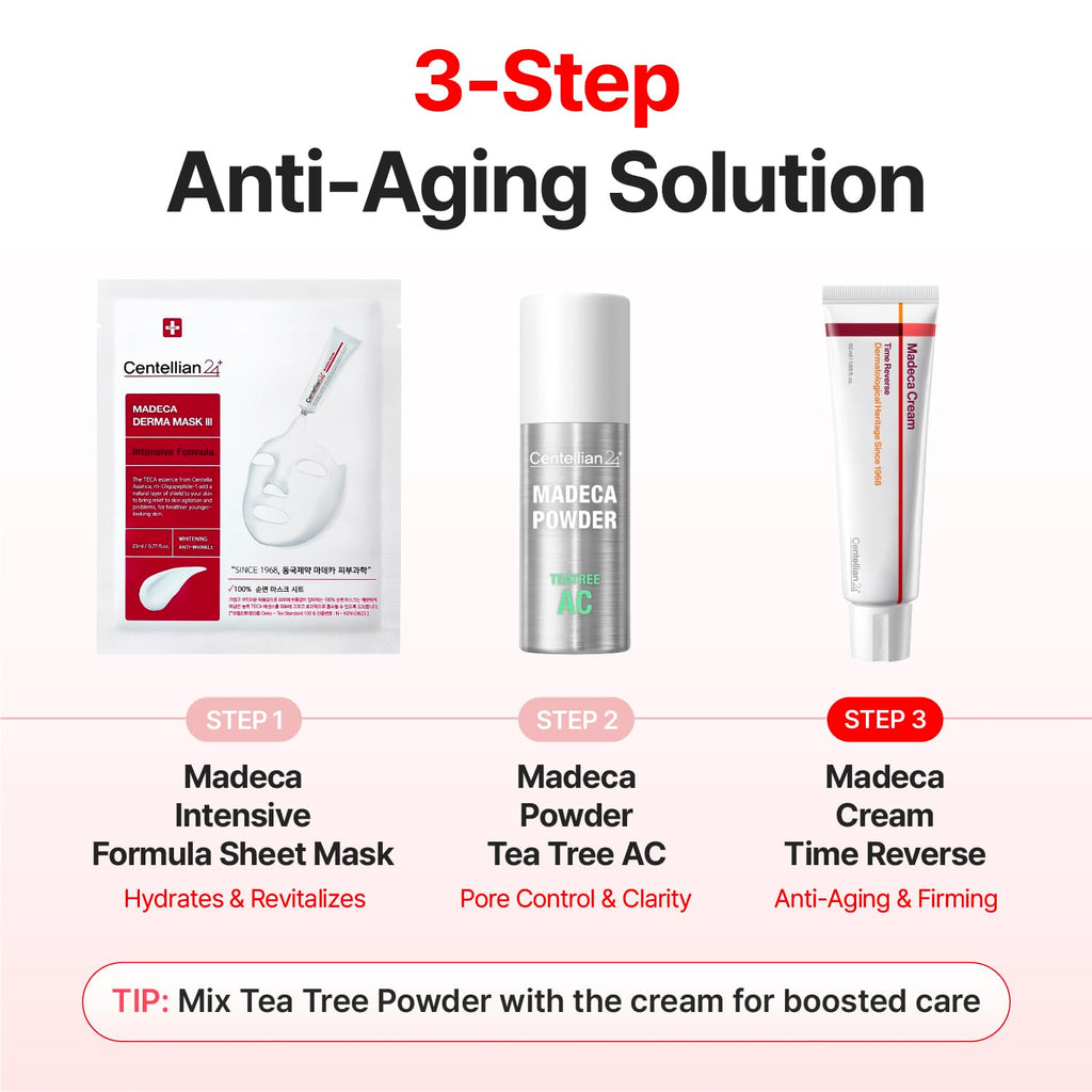 CENTELLIAN 24 Madeca Cream Time Reverse — 2x50ml Fast-Absorbing Nourishing Cream