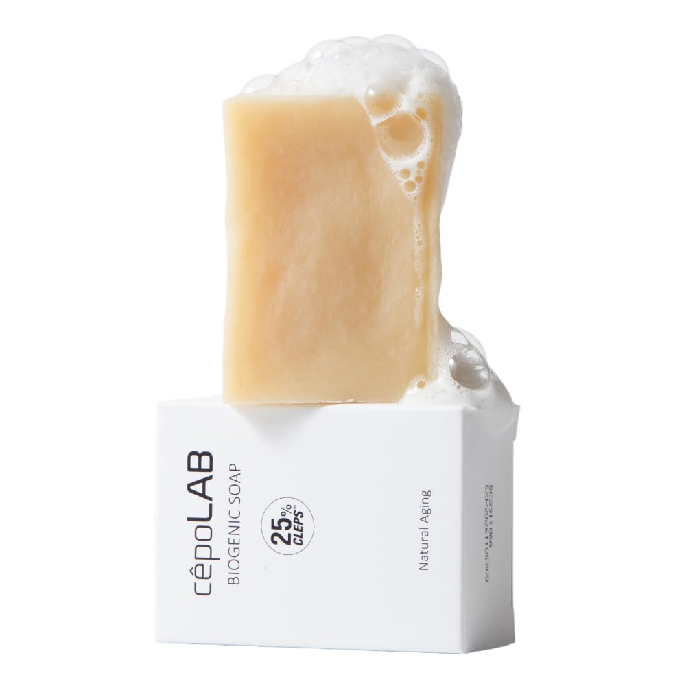 cepoLAB Biogenic Soap with 25% CLEPS® | Gentle Hydrating Cleanser for Face & Body – Olive Oil, Shea Butter & Lavender