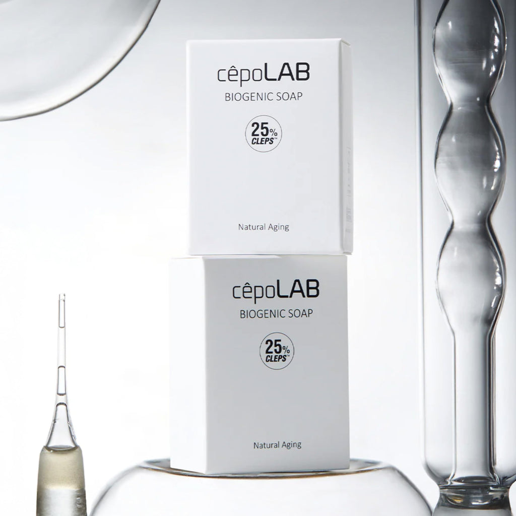 cepoLAB Biogenic Soap with 25% CLEPS® | Gentle Hydrating Cleanser for Face & Body – Olive Oil, Shea Butter & Lavender