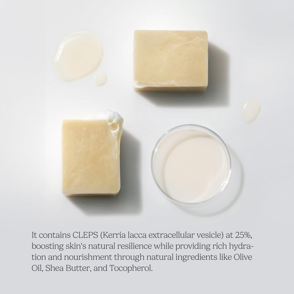 cepoLAB Biogenic Soap with 25% CLEPS® | Gentle Hydrating Cleanser for Face & Body – Olive Oil, Shea Butter & Lavender