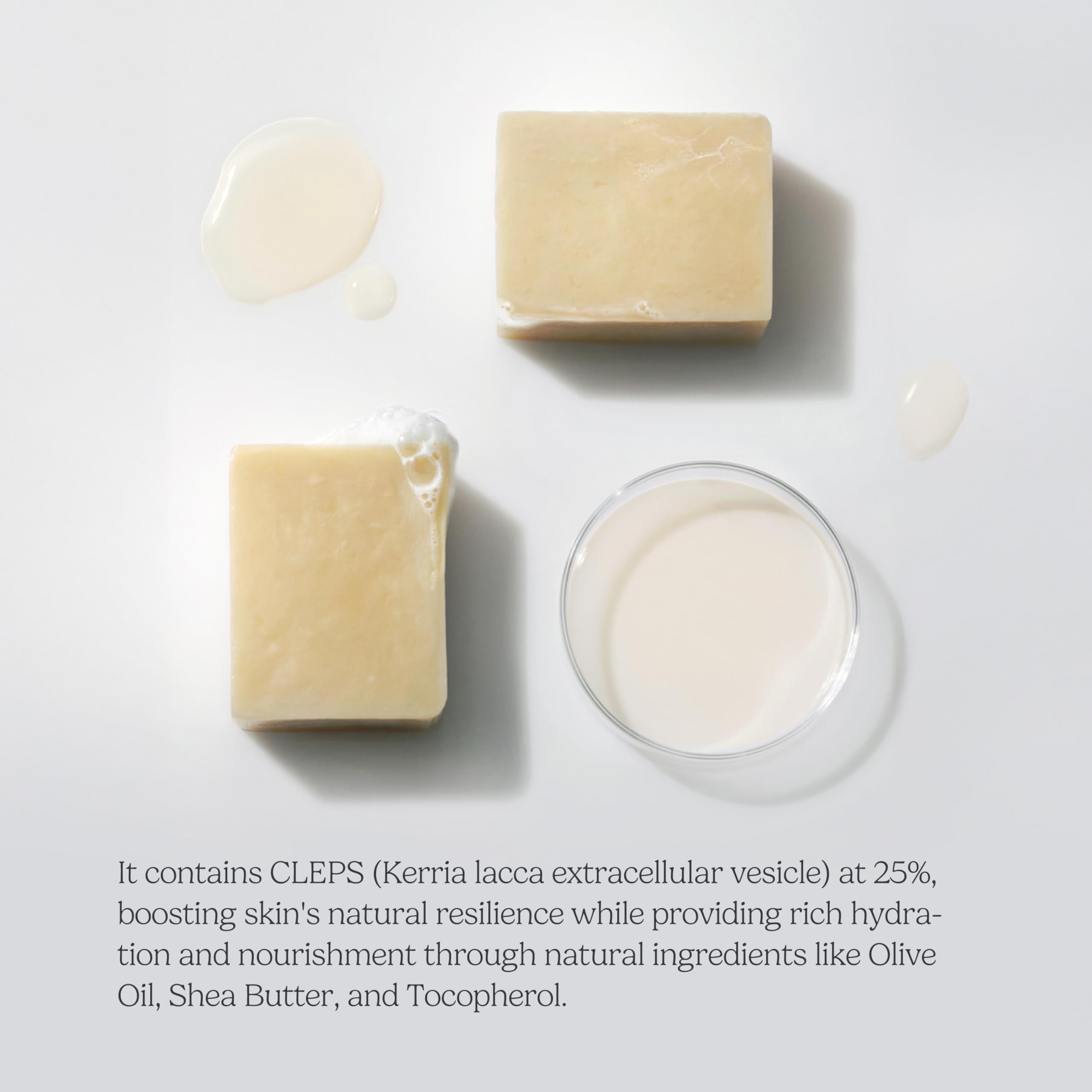 cepoLAB Biogenic Soap with 25% CLEPS® | Gentle Hydrating Cleanser for Face & Body – Olive Oil, Shea Butter & Lavender