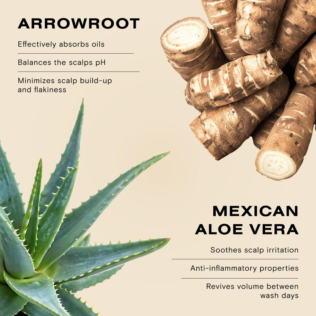 Ceremonia Dry Shampoo with Arrowroot – Non-Aerosol Pouf, Brazilian Clays & Aloe Vera (0.35 oz)