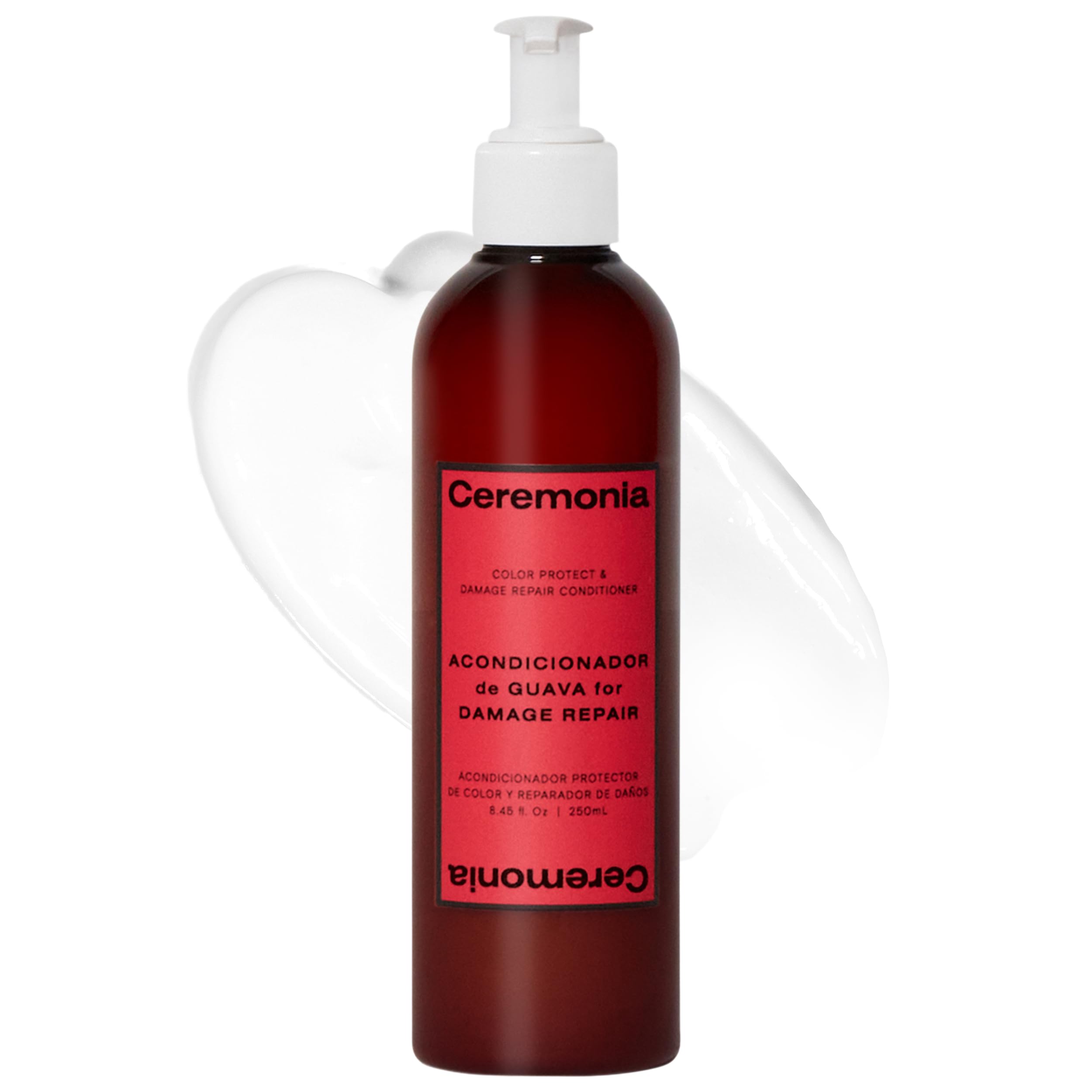 Ceremonia Guava Protect & Repair Conditioner with Aloe Vera – Damaged & Color-Treated Hair (8.45 fl oz / 250 mL)