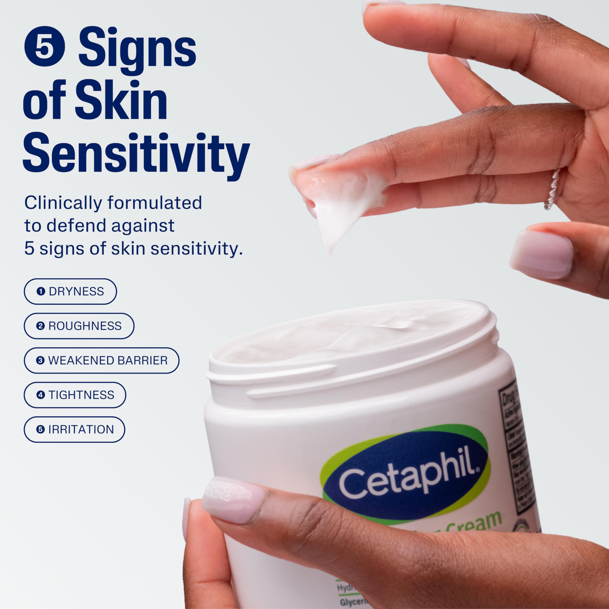 Cetaphil Face & Body Moisturizing Cream – Hydrating, Fragrance Free, 16 oz (2 Pack)