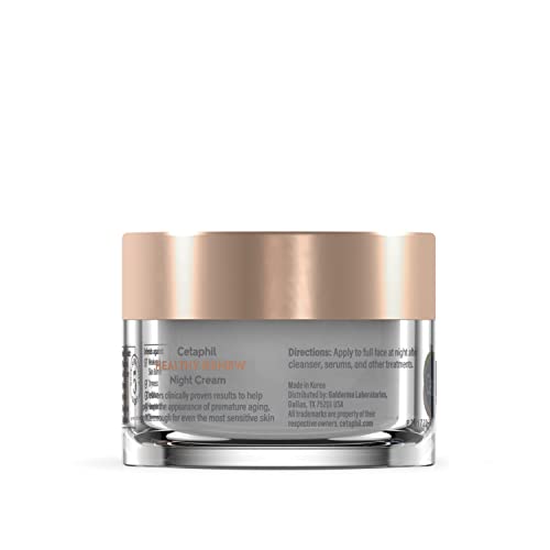 Cetaphil Healthy Renew Night Cream – Peptide Retinol Alternative for Sensitive Skin, 1.7 oz